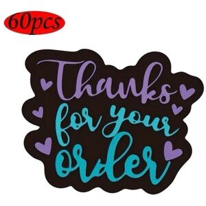 60PCS Thank You Stickers for Small Business NEW